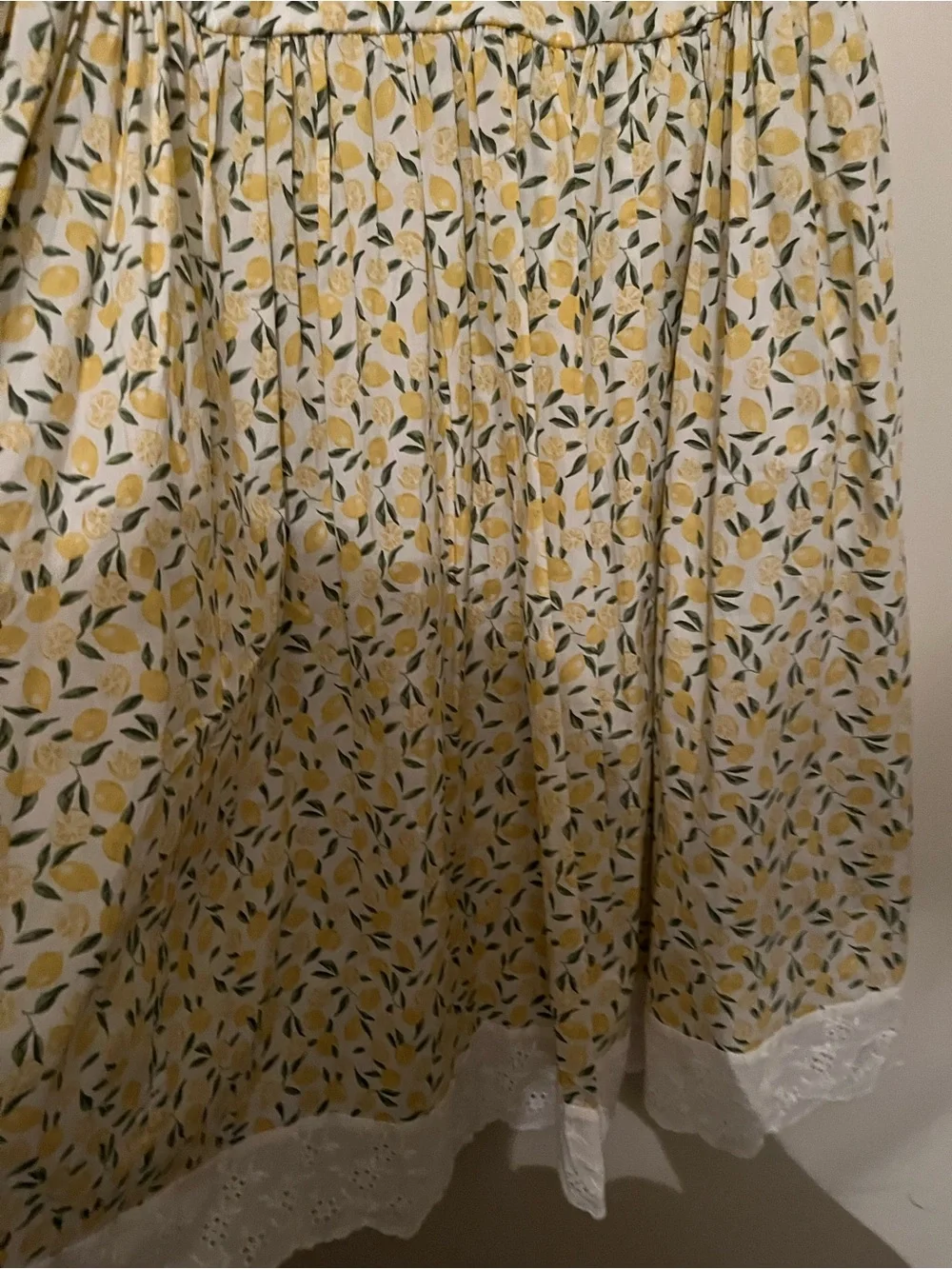 torrid White Sundress with Yellow Lemon Print, size 20
